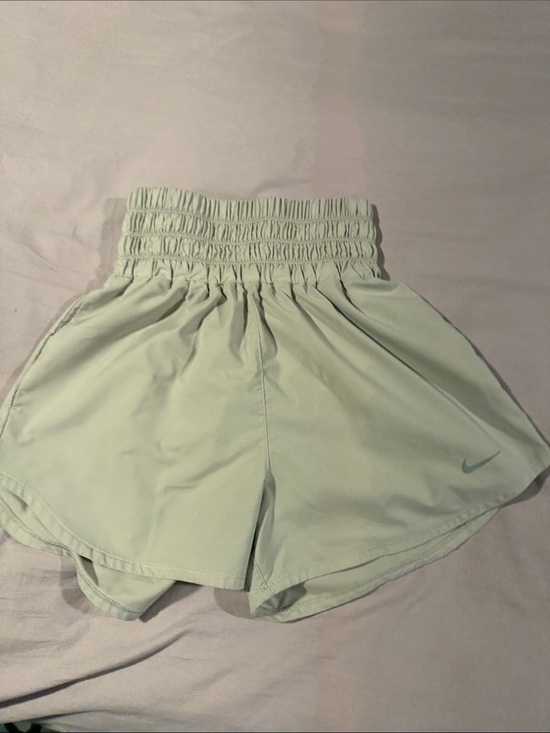 Nike Pants - Nike Women's Smocked Waist Athletic Shorts in beige/soft white